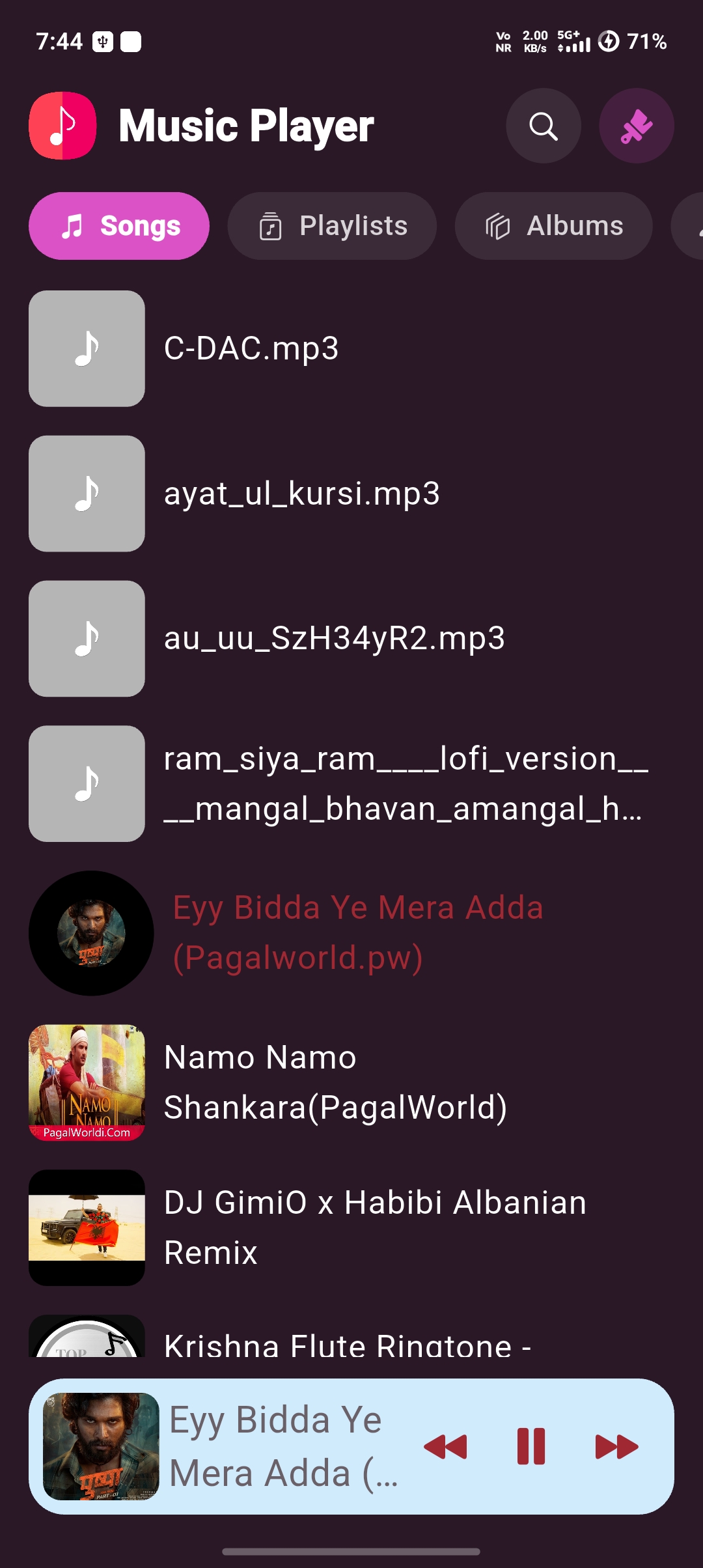 Active Playback with MiniPlayer